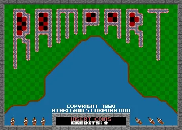 Rampart (Japan, Joystick) screen shot title